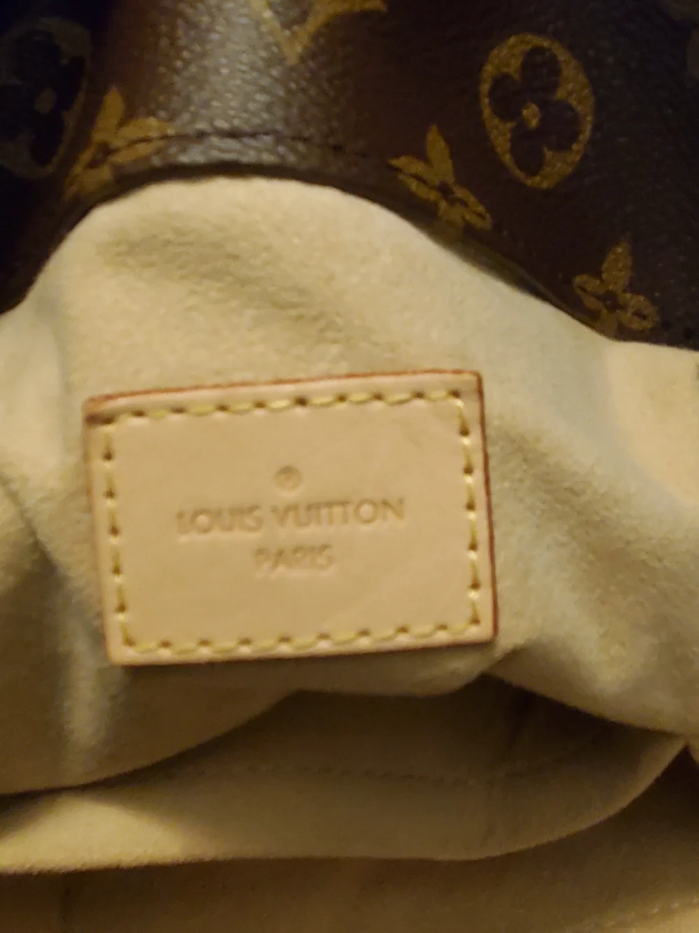 Louis Vuitton Monogram Canvas Tote with Natural Vachetta Trim